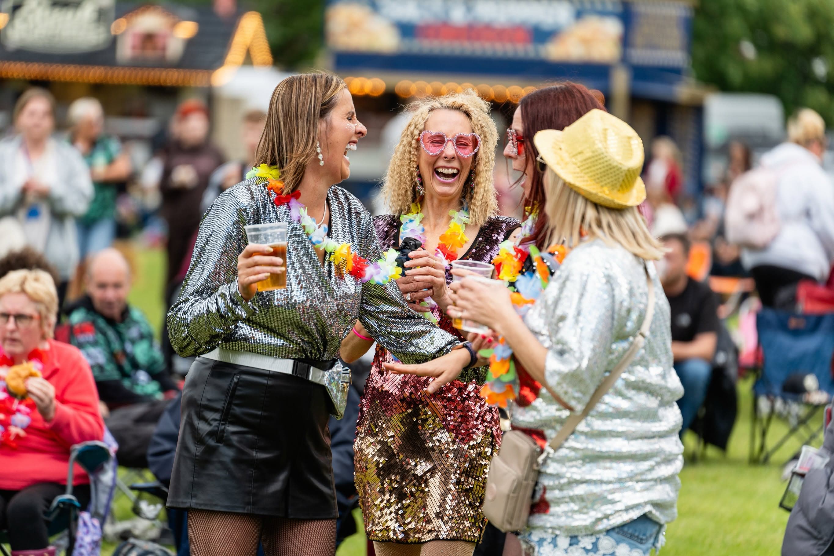 Live music and crowds at WN7 FEST, Leigh Miners Welfare